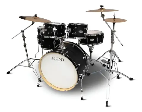Batería Acústica 6 Cuerpos Legend Senior Bombo 22" con Banqueta
