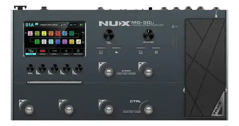 Nux Mg-50li Pedalera Multiefectos Para Guitarra Y Bajo Dark Blue