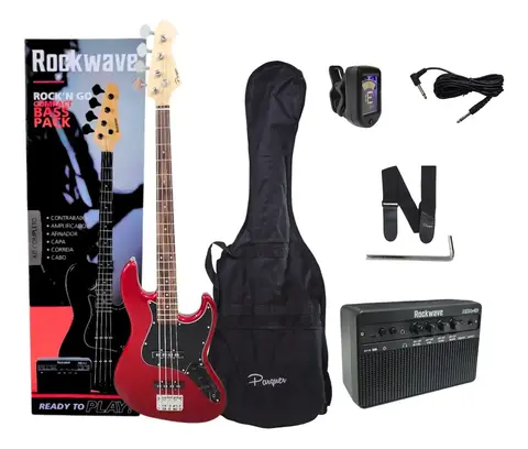 Combo Bajo Eléctrico Amplificador 20w Bluetooth Y Accesorios