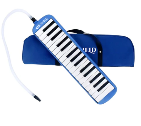 Melódica a Piano 32 Notas Azul con Funda HETFIELD FM32KBL