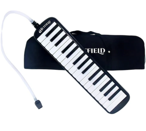 Melódica a Piano 32 Notas Negra con Funda HETFIELD FM32KBK