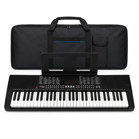 Teclado Órgano 61 Teclas Sunset Music 5 octavas Sk170 Usb Bluetooth + Microfono + Funda - Casa Bonelli