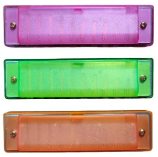 Armónica Parquer Plástico- Rosa/verde/naranja - 10 Celdas En Do- Infancias - comprar online