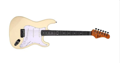 Guitarra eléctrica Smiger stratocaster L-G1M-VW Blanca