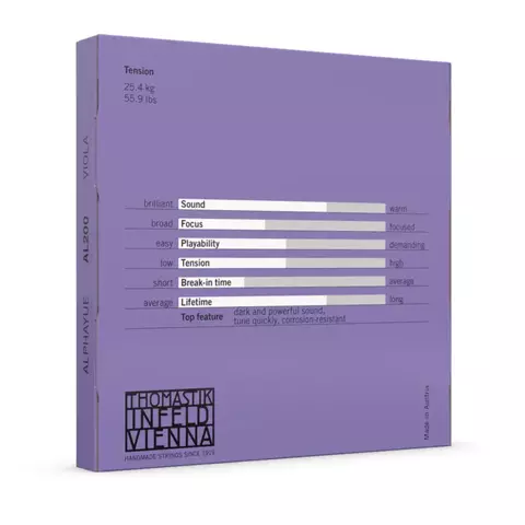 Encordado Para Viola Thomastik Alphayue AL200 Tension Media 4/4 - comprar online