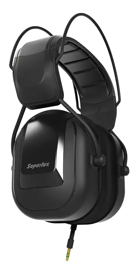 Auricular Cerrado Para Bateristas Y Bajistas Hd 665 Superlux Color Negro en internet