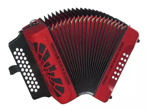 Acordeón Hohner Compadre 31 Botones Y 12 Bajos Rojo C/funda en internet