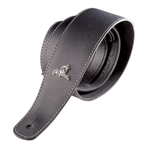 07MC01 CORREA PARA GUITARRA FORRADA DE CUERO NEGRO