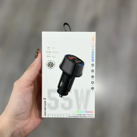 Cargador de Auto 55W