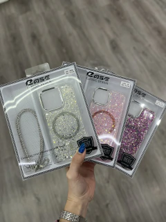 Funda Magsafe Glitter con Strap Vol.1