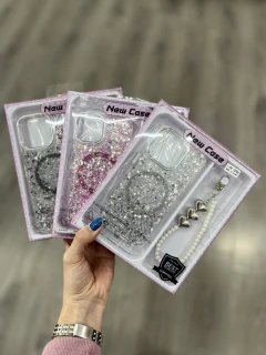 Funda Magsafe Glitter con Strap Vol.2