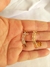 Brincos ear cuff quadrados cristal e microcravejados Marina banhados a ouro 18k - Brinina Semijoias | Loja online de semijoias 