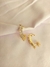 Brincos ear cuff quadrados cristal e microcravejados Marina banhados a ouro 18k - loja online