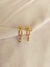 Brinco elos blogueira Tiffy banhados a ouro 18k - loja online