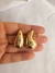 Brinco gota dourada Hailey grande banhados a ouro 18k - Brinina Semijoias | Loja online de semijoias 