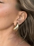 Brinco gota dourada Hailey grande banhados a ouro 18k - comprar online