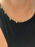 Choker4 bolinhas azuis e 4 mini corações banhada a ouro 18K - comprar online