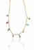 Choker gotas coloridas Patricia banhada a ouro 18k
