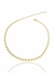 Choker pingentes mini corações invertidos banhada a ouro 18k