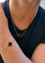 COLAR COM 1 TREVO PRETO VIRGINIA BANHADO A OURO 18K - comprar online