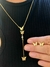 CONJUNTO COLAR GRAVATA BORBOELETA E ZIRCONIAS BANHADO A OURO 18K na internet