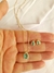 Conjunto gota turmalina com microzirconias banhado a ouro 18k - comprar online