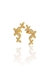 Brincos ear cuff com 3 borboletas zirconias cristal banhados a ouro 18K - Brinina Semijoias | Loja online de semijoias 