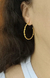 Kit de brincos argolas design torcido Manuela banhados a ouro 18k - Brinina Semijoias | Loja online de semijoias 