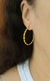 Kit de brincos argolas design torcido Manuela banhados a ouro 18k na internet