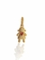 Pingente menina cravejado banhado a ouro 18K