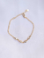 Pulseira 4 zirconias banhada a ouro 18K - comprar online