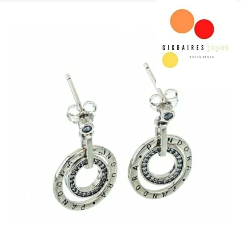 Aros de Plata 925 Estilo Pandora Circulos de Circones