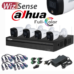 KIT FULL COLOR DAHUA WIZ SENSE inteligencia artificial 2MPX DVR 8 Canales