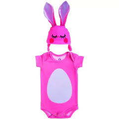 Body Bebê Fantasia de Coelho Orelhinha Rosa - Isabb na internet
