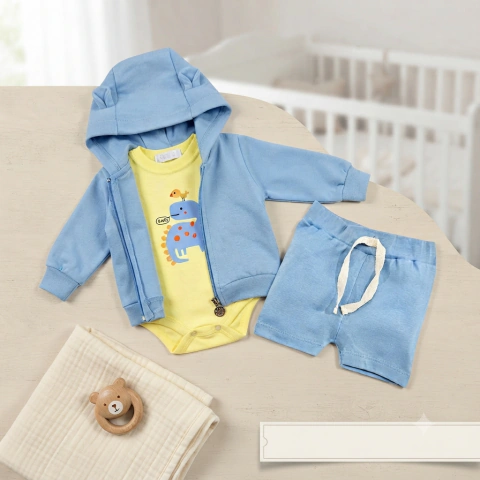 Set 3 piezas Dino - Pachi bebes