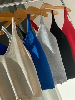 Musculosa “Lali” Lurex - andrea vasen