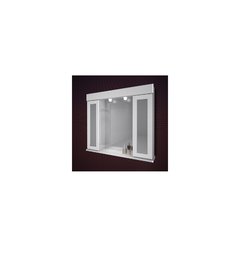 BOTIQUIN DOS PUERTAS ESPEJO SCHNEIDER 70X60X14CM BLANCO B72
