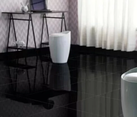 PORCELLANATO SUPER BLACK 60X60CM PULIDO (CAJA 1.44M2) - Ferreteria Gomez