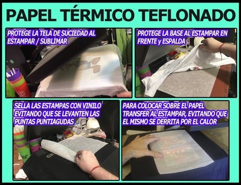 5% OFF - 10 x Papel Teflonado Térmico Antiadherente - comprar online