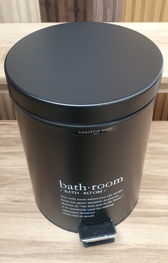 Tacho de Basura para Baño Negro / Blanco con Pedal Metal 3 litros en internet