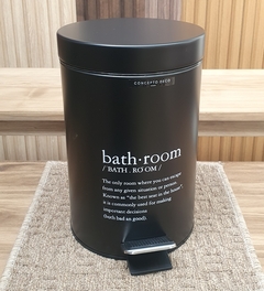Tacho de Basura para Baño Negro / Blanco con Pedal Metal 3 litros en internet