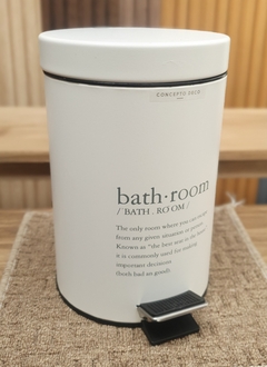 Tacho de Basura para Baño Negro / Blanco con Pedal Metal 3 litros en internet