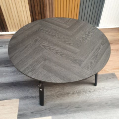 Mesa Ratona Hierro Negro 80 cm diám - comprar online