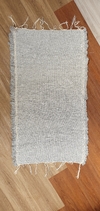 Alfombra corta gris living 107 x 62 cm