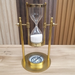 Reloj de Arena Dorado Metal Decoración Adorno Mesa