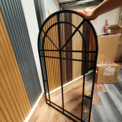 Espejo Ventana Hierro Negro