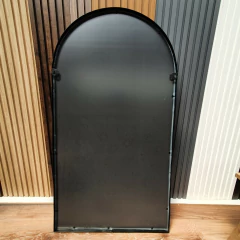 Espejo Ventana Hierro Negro - Jaspe Deco