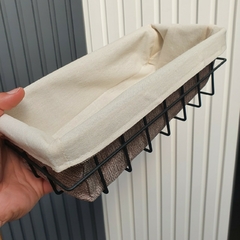 Canastos Organizador Metal Frascos Tela Deco Frascos Cocina - comprar online