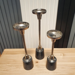 Candelabros de Metal y Mármol con Base Antideslizante - comprar online