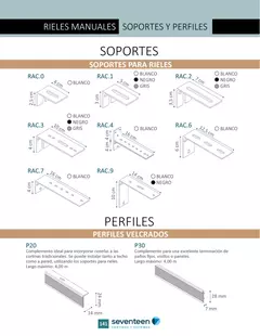 Imagen de RIEL AMERICANO R40 REFORZADO PREMIUN PARA CORTINAS X 2.00 MT